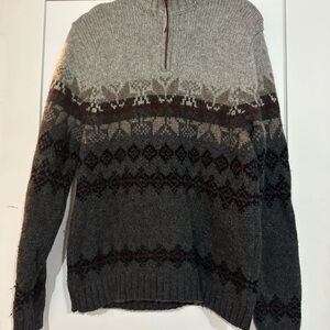 Eddie Bauer Heritage Men's Multi-Tone Zip Up Sweater